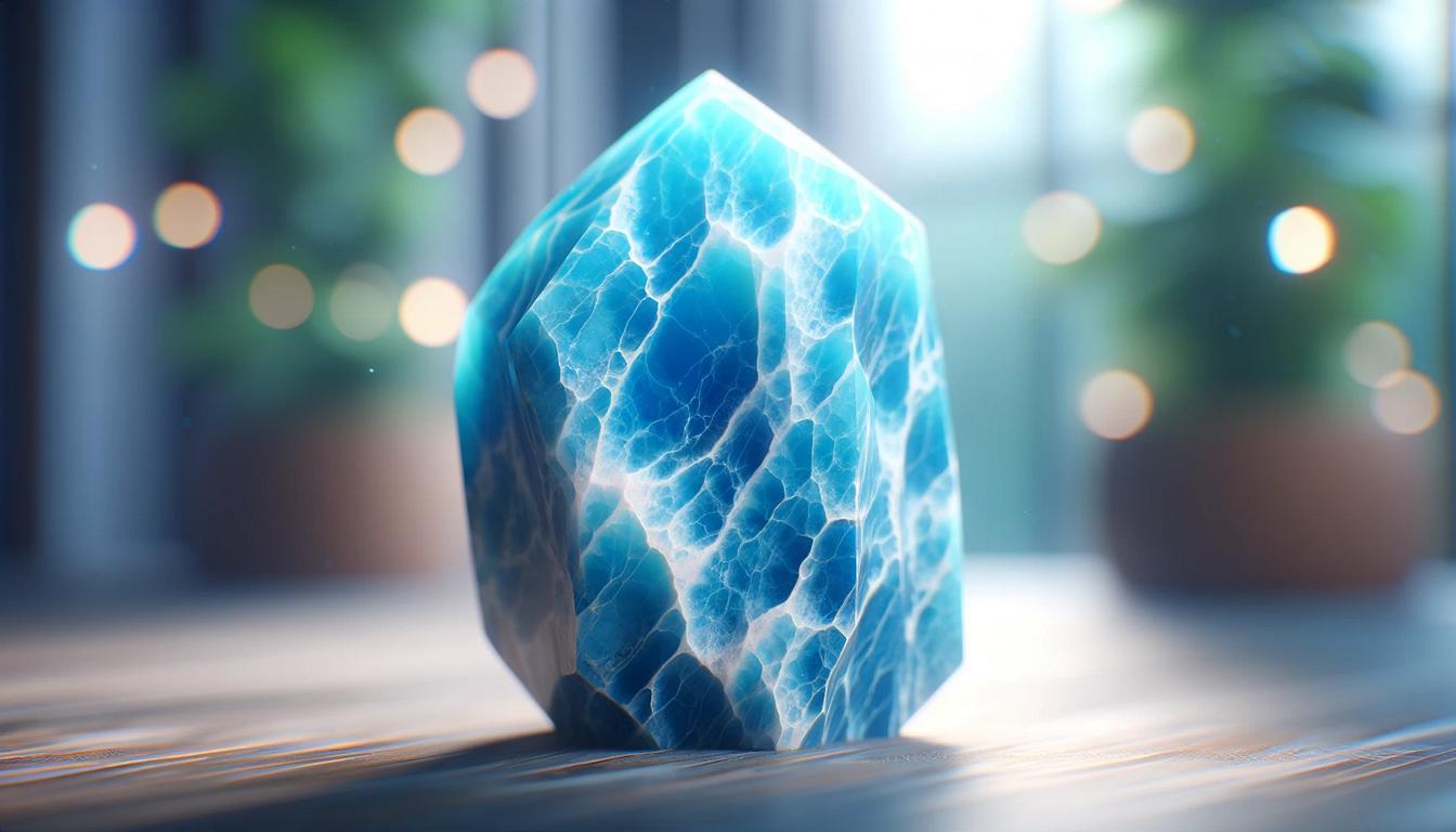 blue howlite crystal